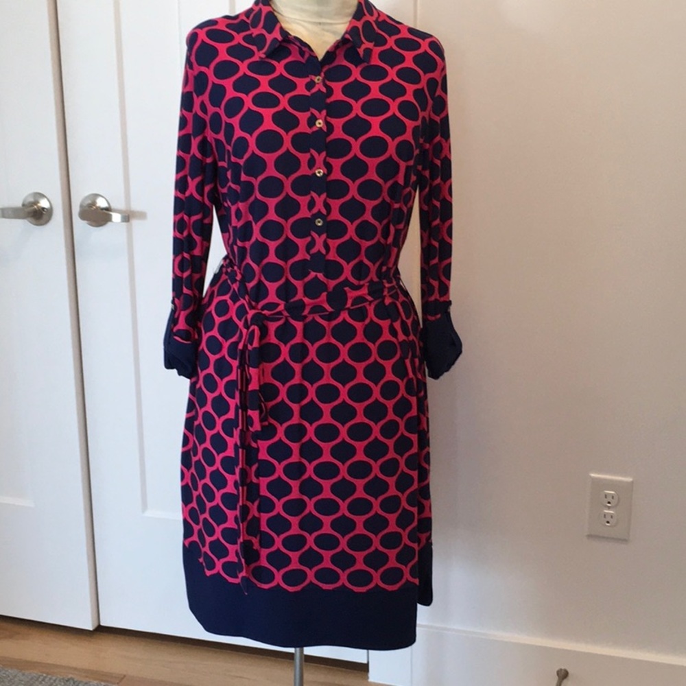 Geometric print dress